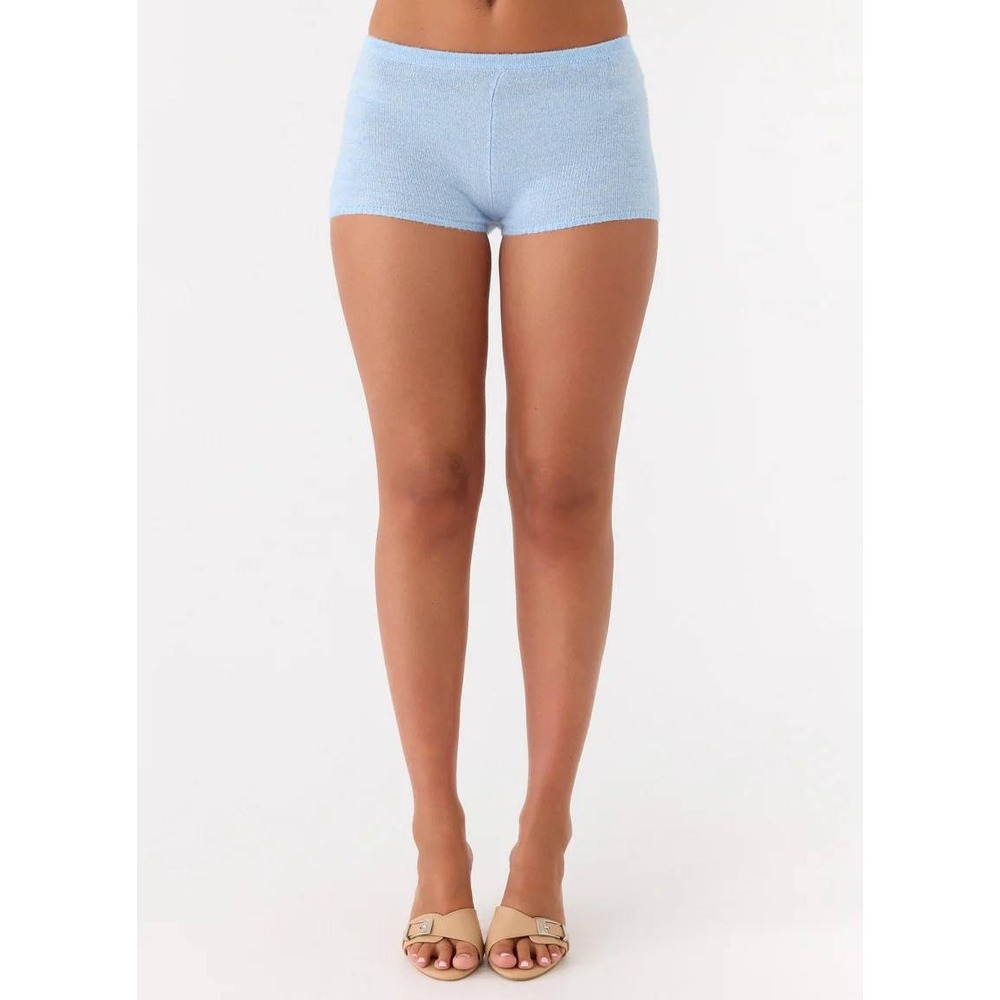 Peppermayo Evianna Mini Shorts Blue Knit Lounge Size‎ S/M New With Tags